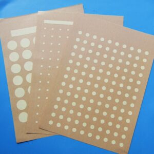 A4 Sheet of Conformal Coating Masking Dots - Various sizes